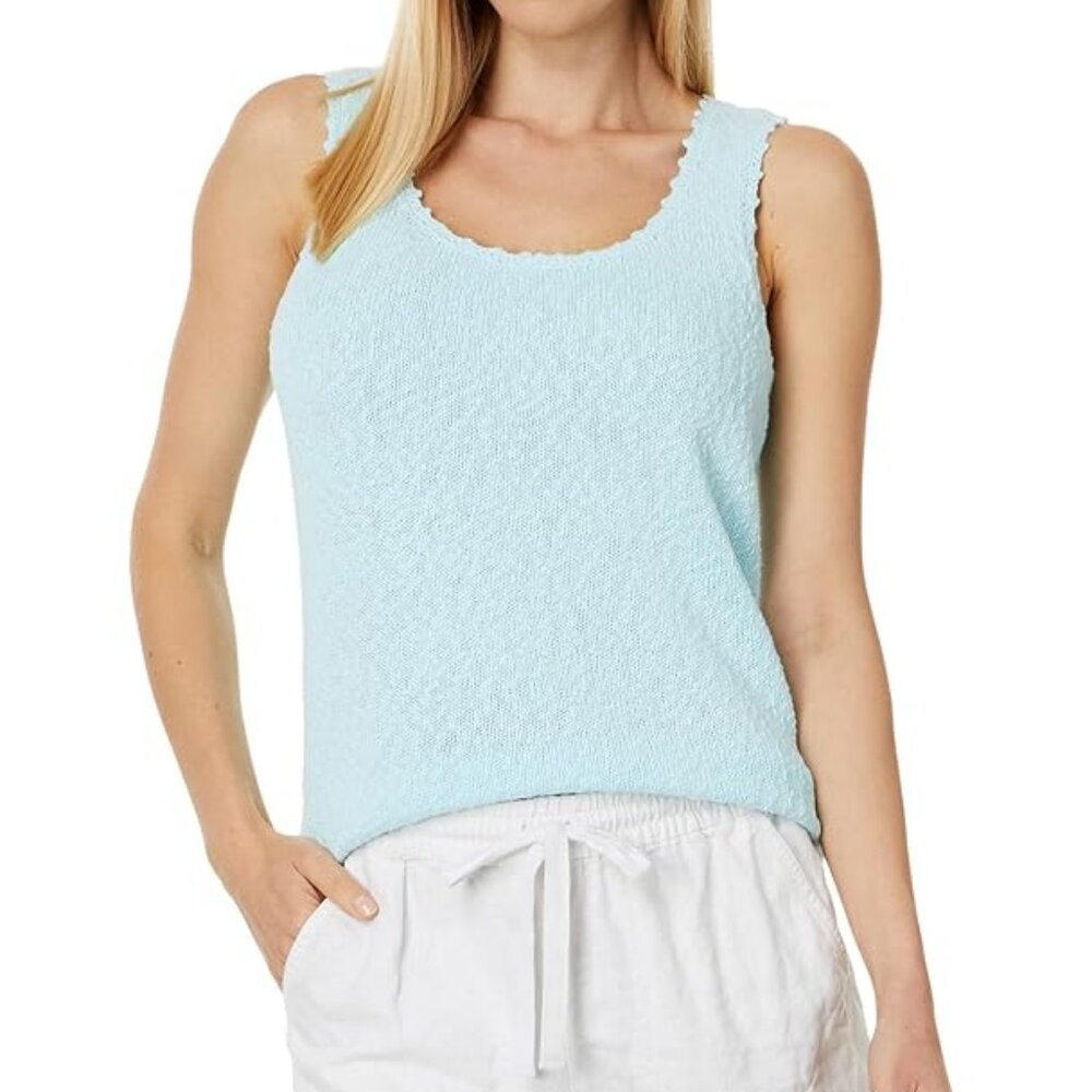 Tommy Bahama "Water's Edge" Sleeveless Linen-Blend Sweater